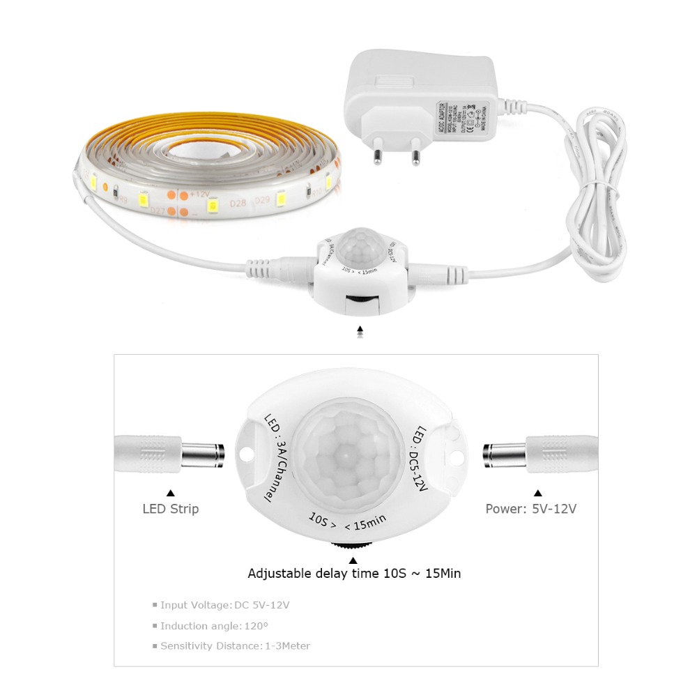 Wireless PIR Motion Sensor LED - Drawer Dresser White recension och pris