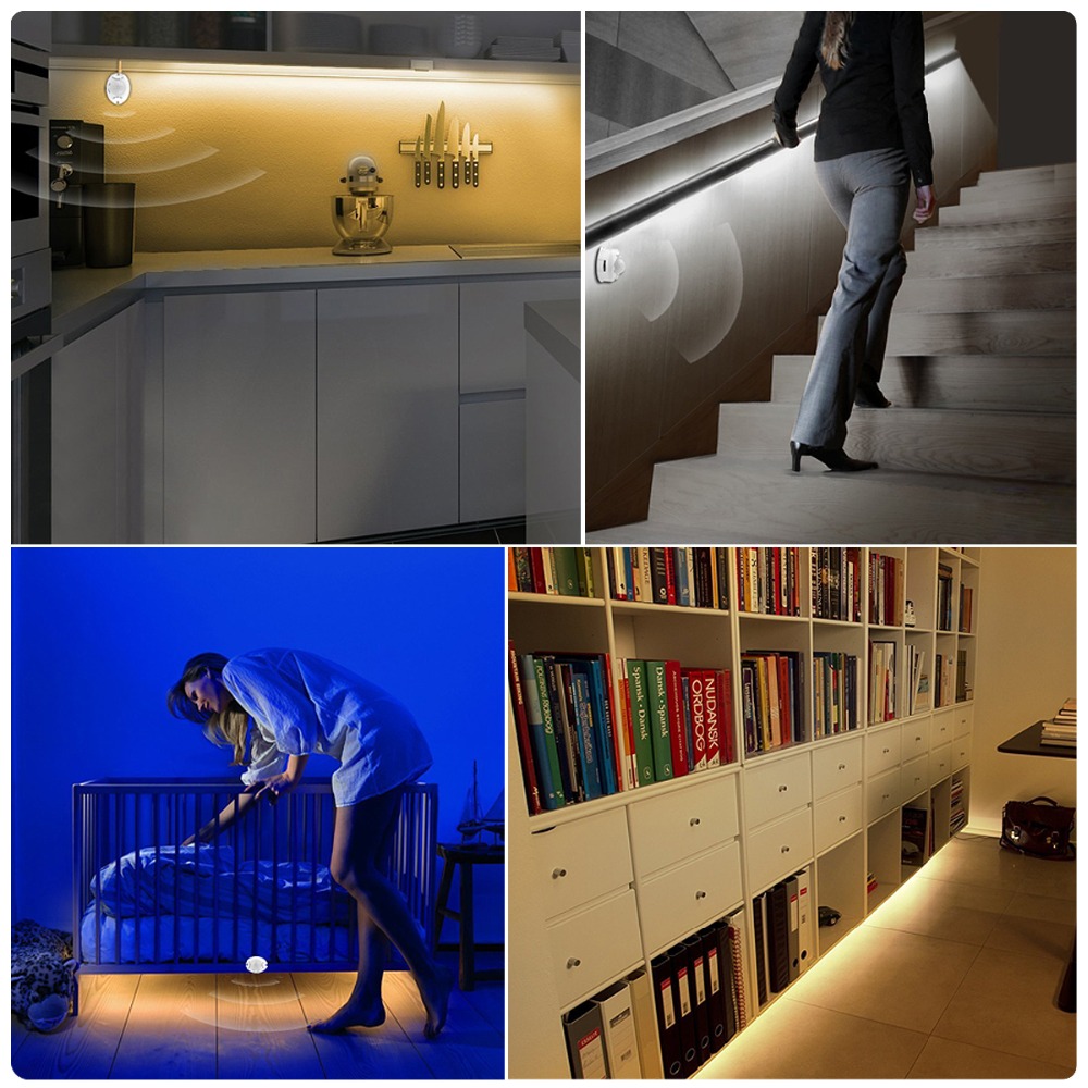 Wireless PIR Motion Sensor LED - Drawer Dresser White recension och pris