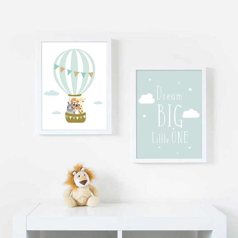 Balloon Moon Nursery Poster Wa - Baby Nursery Quotes recension och pris