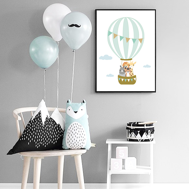 Balloon Moon Nursery Poster Wa - Baby Nursery Quotes recension och pris