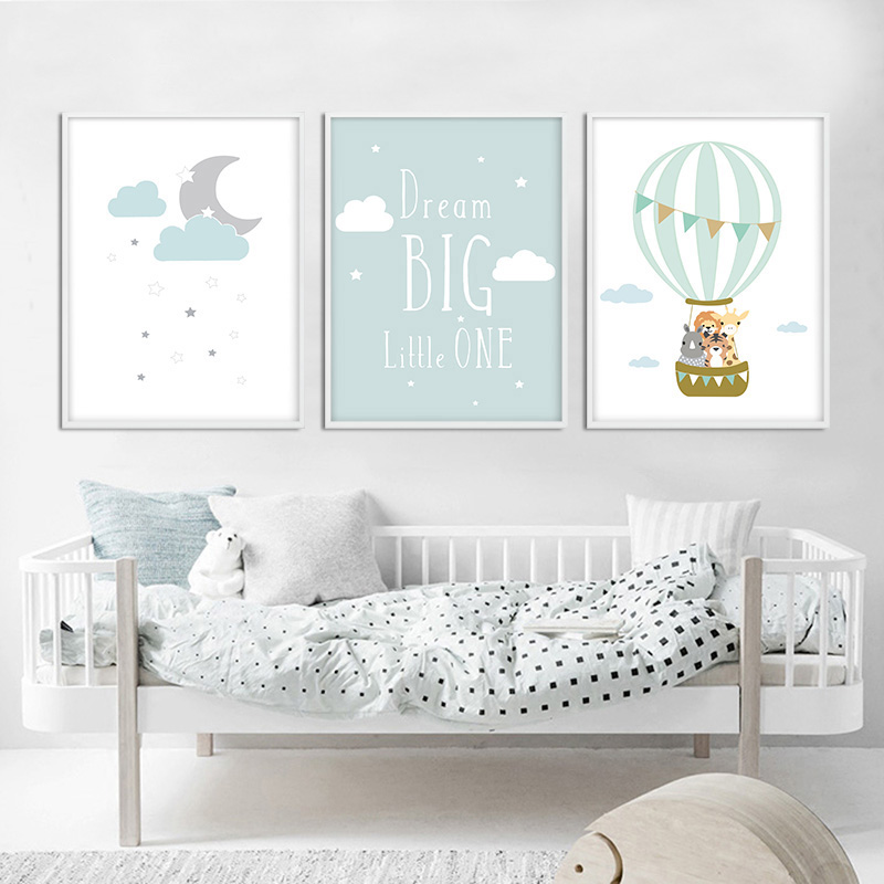 Balloon Moon Nursery Poster Wa - Baby Nursery Quotes recension och pris