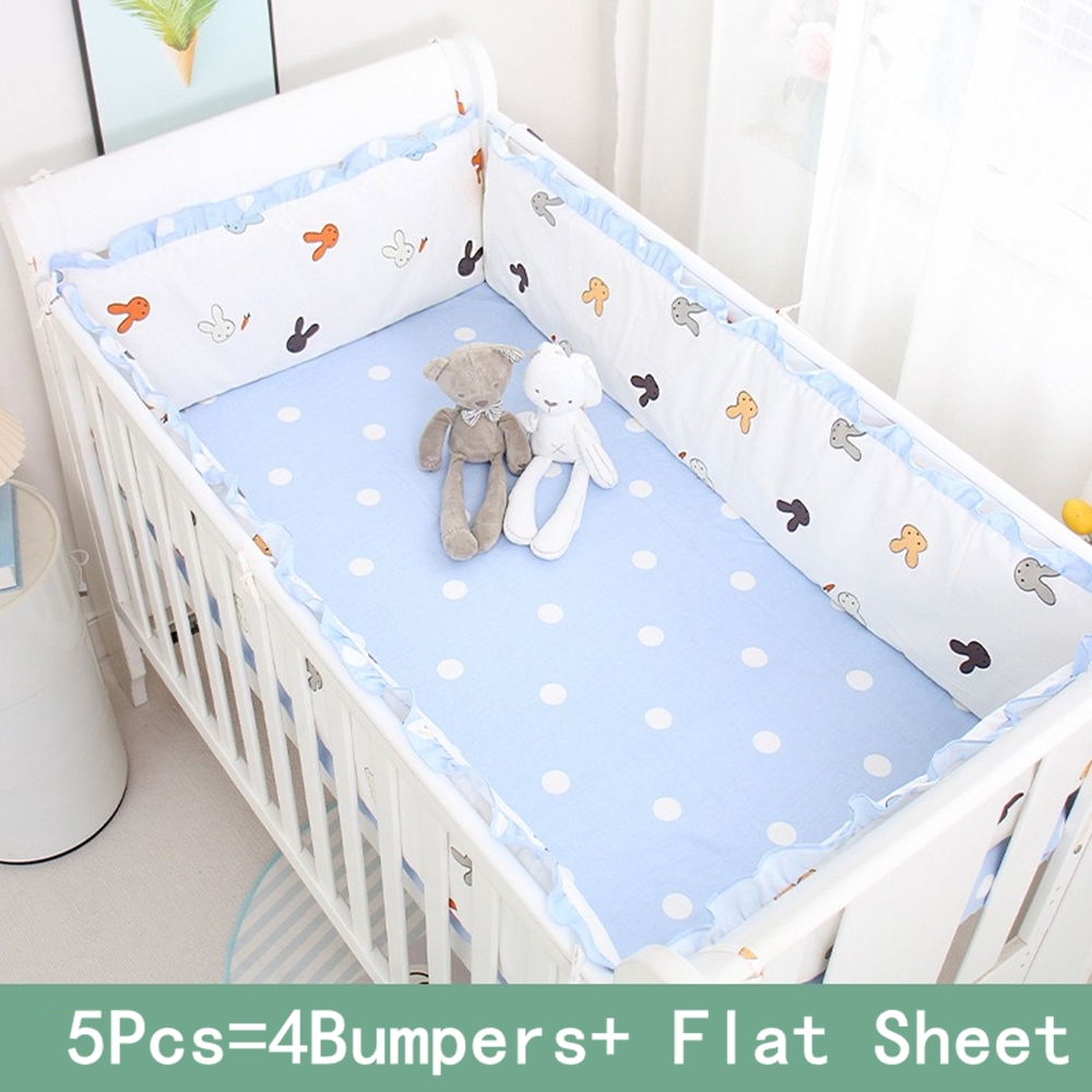 5Pcs Crib Bedding Set Girl Bab - Baby Nursery Girl Room recension och pris