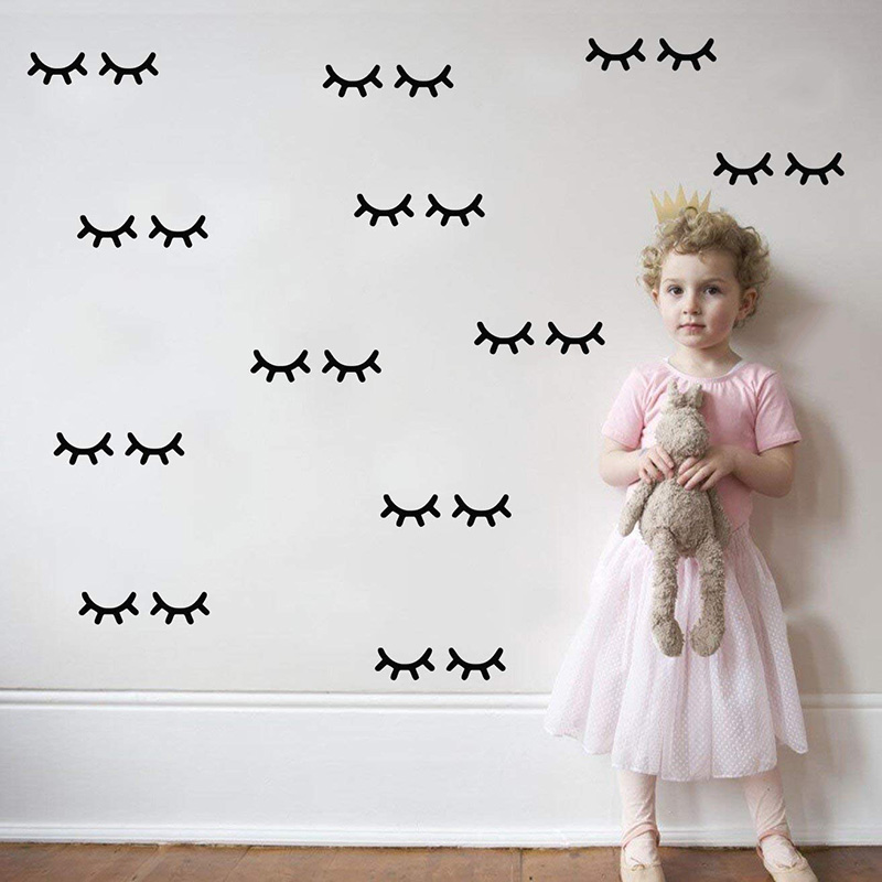 Kids Room Decoration  Eyelash  - Baby Nursery Girl Room recension och pris