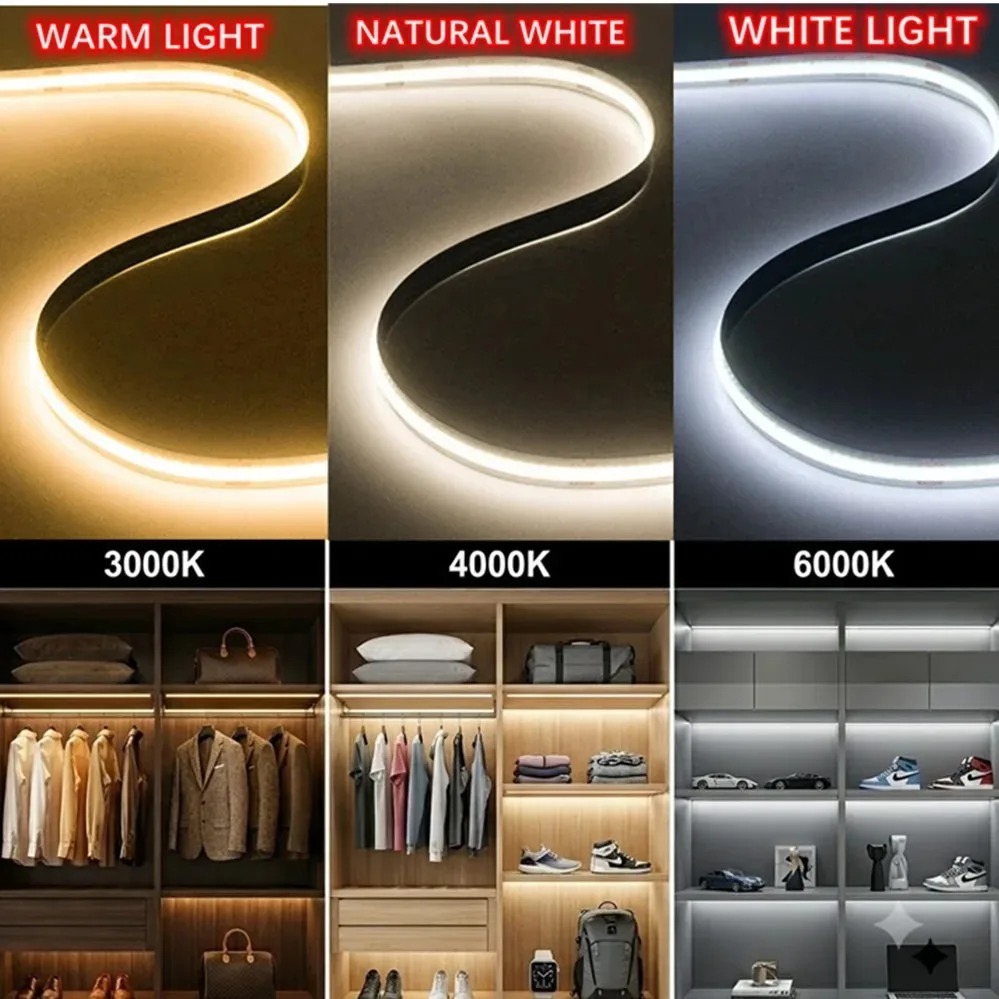 3AA Battery 5V COB LED Strip 8 - Drawer Dresser White recension och pris