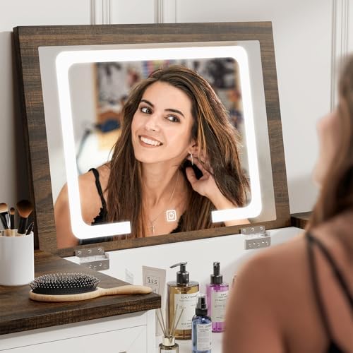 Dresser with LED Mirror, 8 Dra - Drawer Dresser White recension och pris