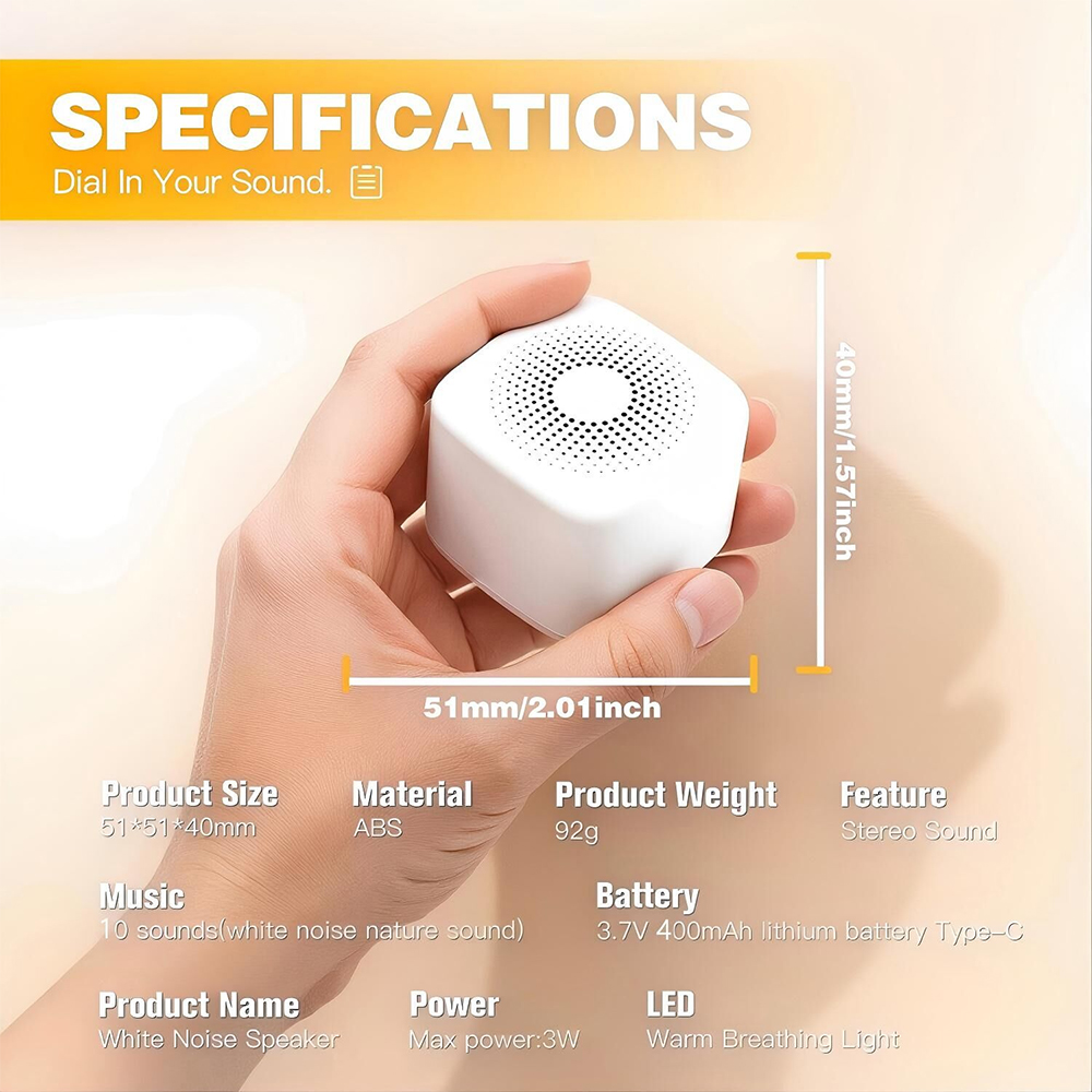 White Noise Machine 10 Soothin - Baby Sound Machine White recension och pris