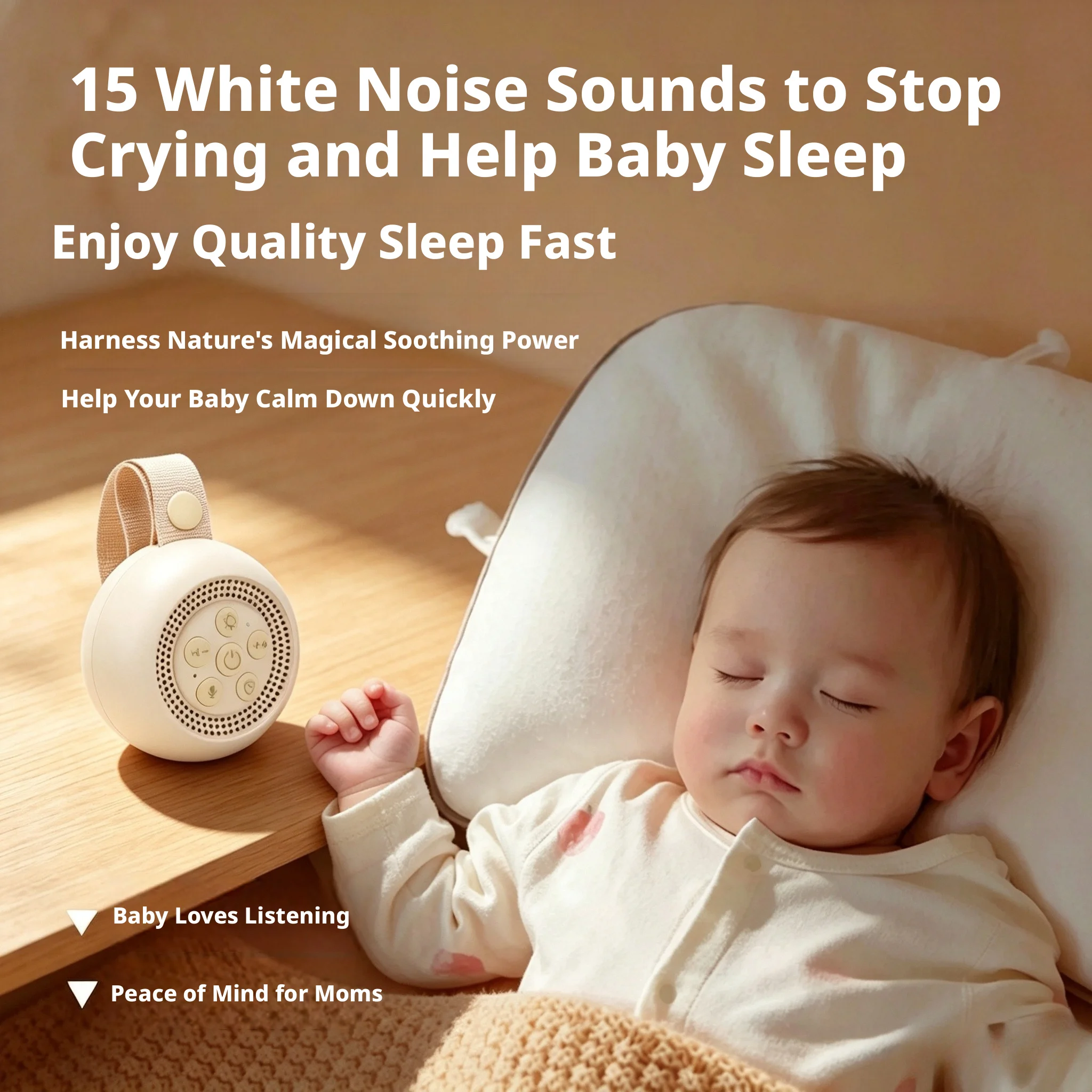 Baby Sleep White Noise Machine - Baby Sound Machine White recension och pris