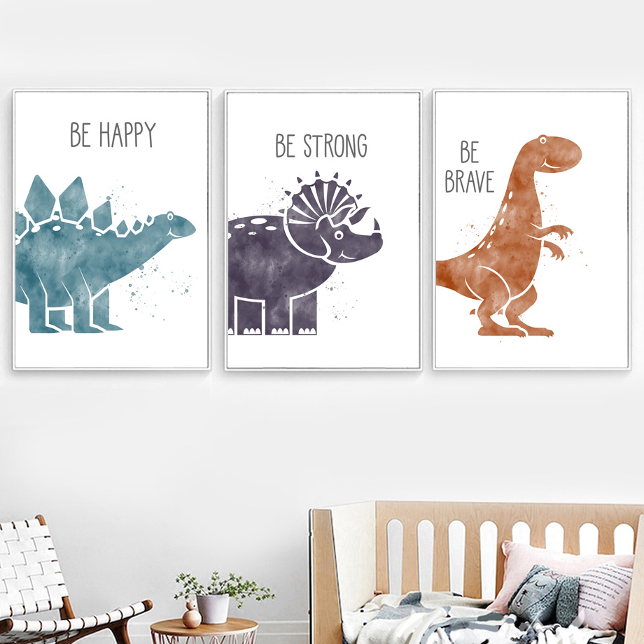Cute Dinosaur Cartoon Animal Q - Baby Nursery Quotes recension och pris